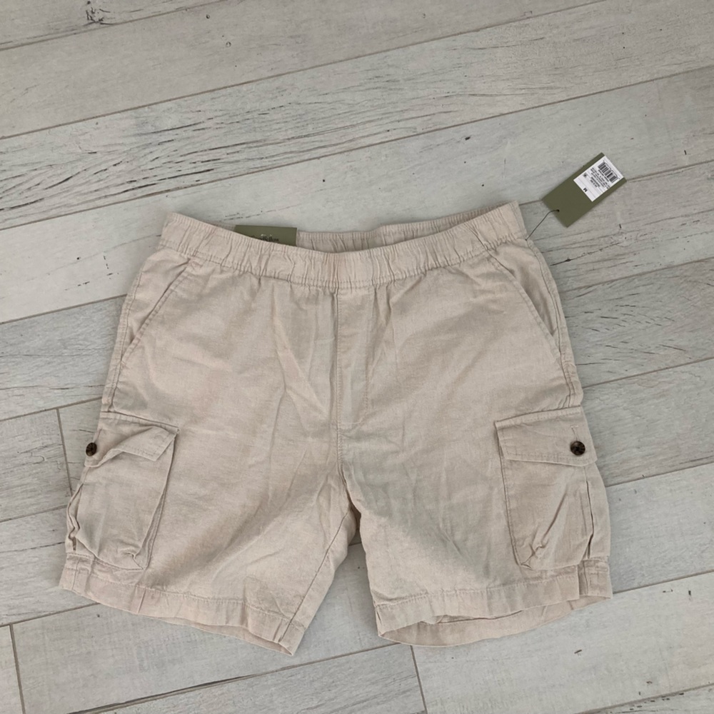 New Goodfelow 55% Linen Mens Shorts size M color multi
